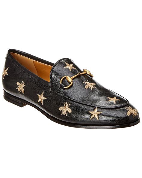 tan gucci loafers women|Gucci bee loafer.